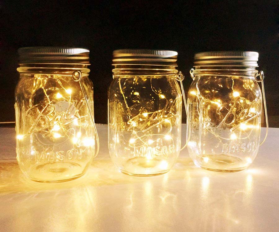 solar mason light jars