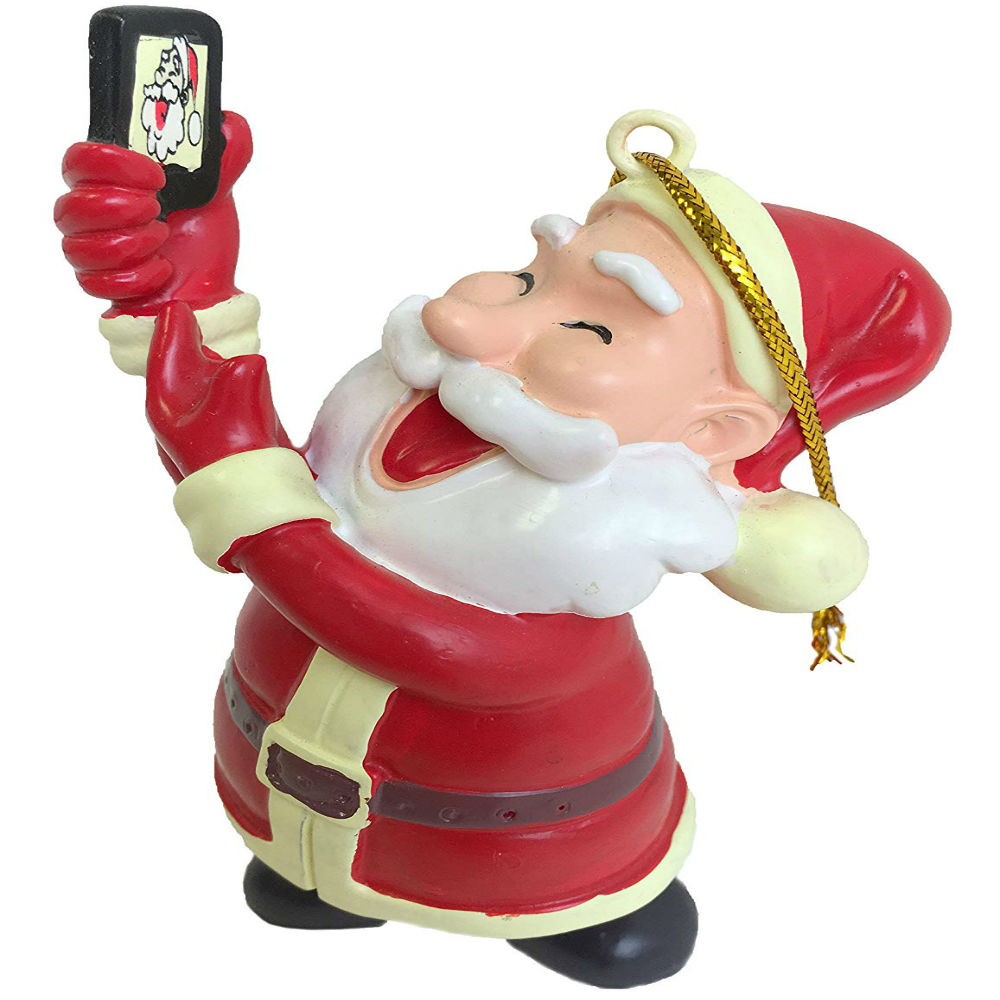 Trending Tree Buddees Selfie Santa Claus Christmas ornament brings smiles all over!