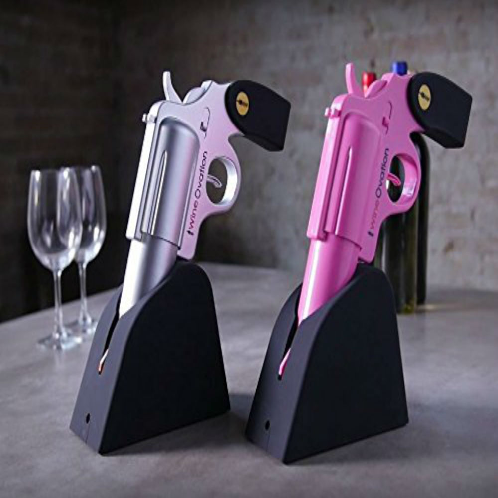 A Fun Way To Open Wine The Wine Gun