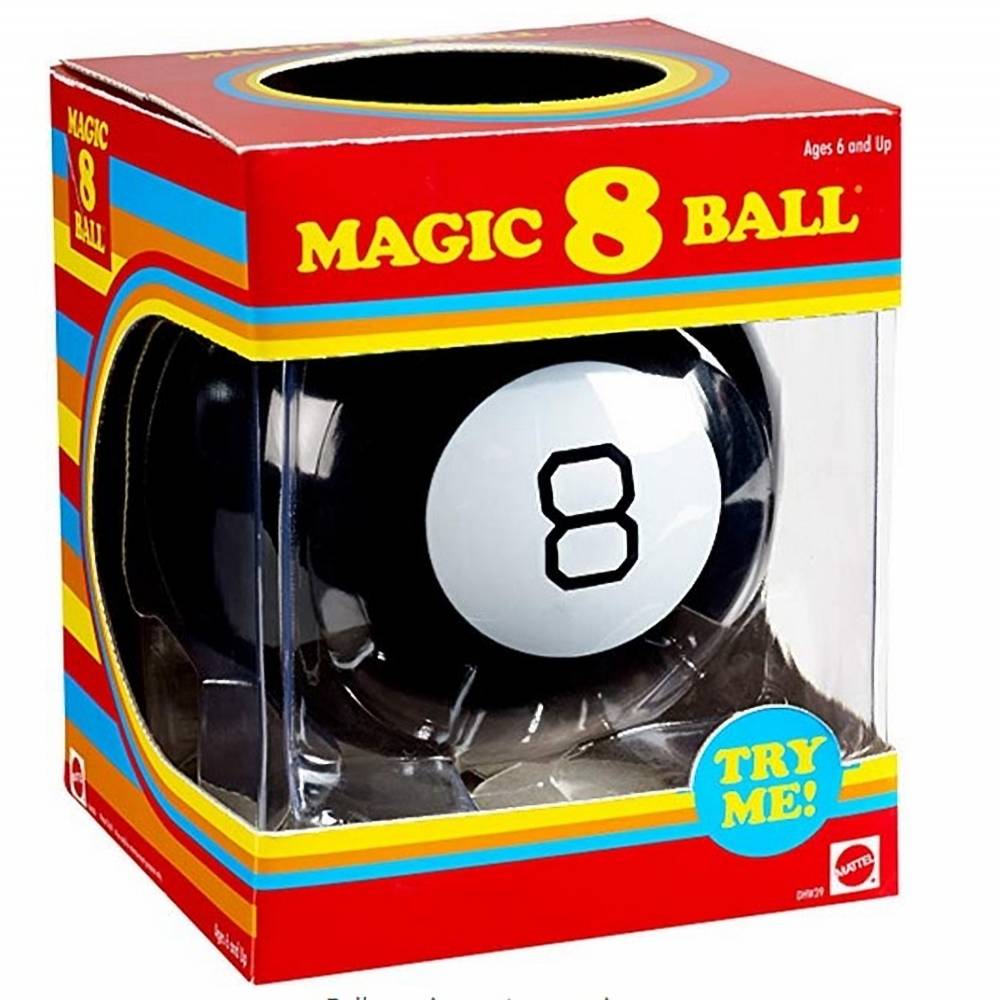 Fortune telling Magic 8 ball retro edition