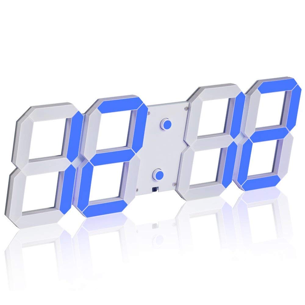Smart LED Wall Clock 6” Length 142 LED 1224 Hr Setting 16 Alarms Along With Stopwatch And Countdown