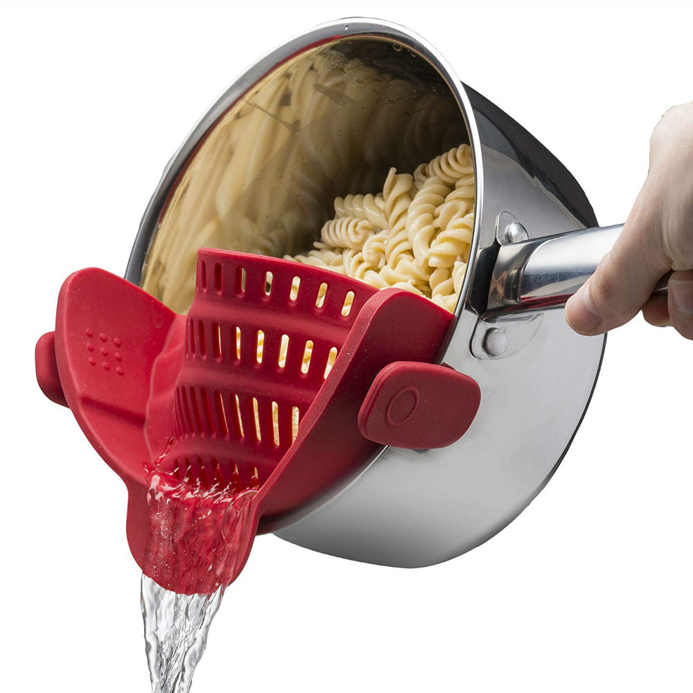 This Silicone Colander Makes Straining Almost Fun