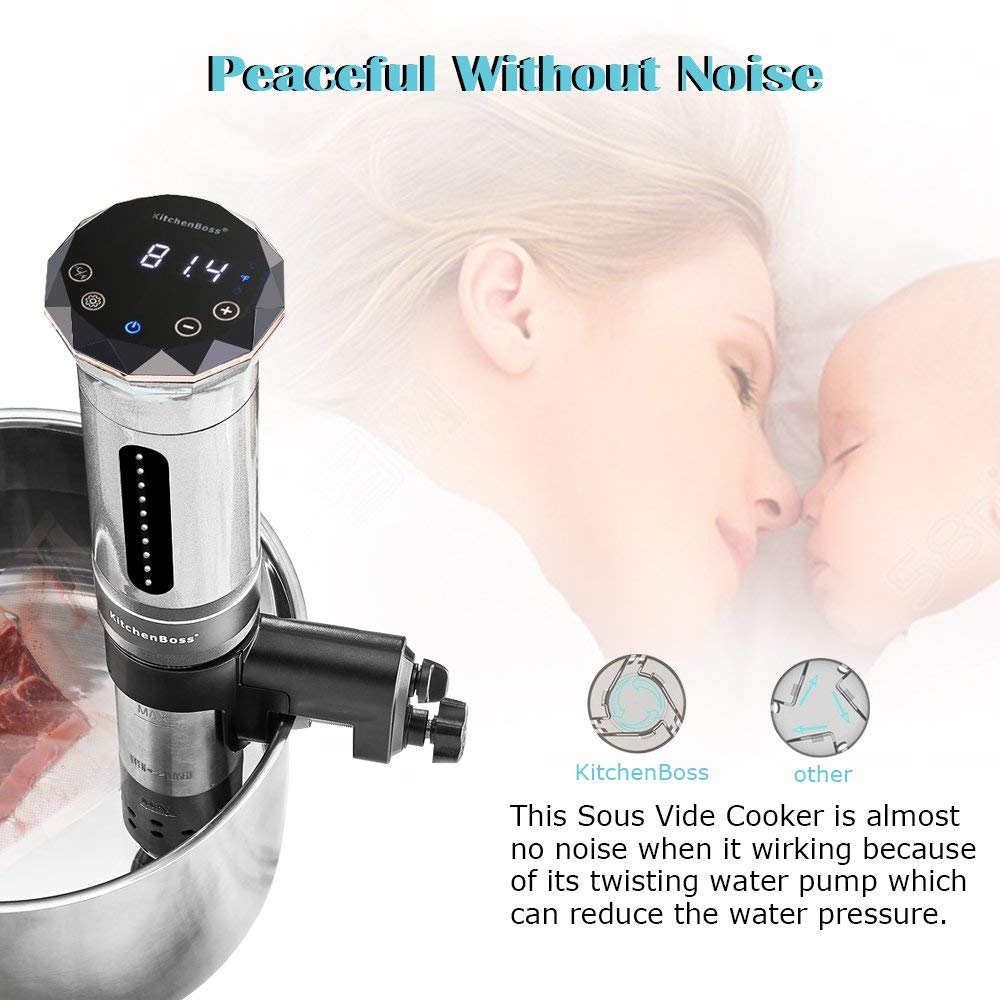 Trendy KitchenBoss Sous Vide Immersion Circulator For Healthy And Smart Cooking!