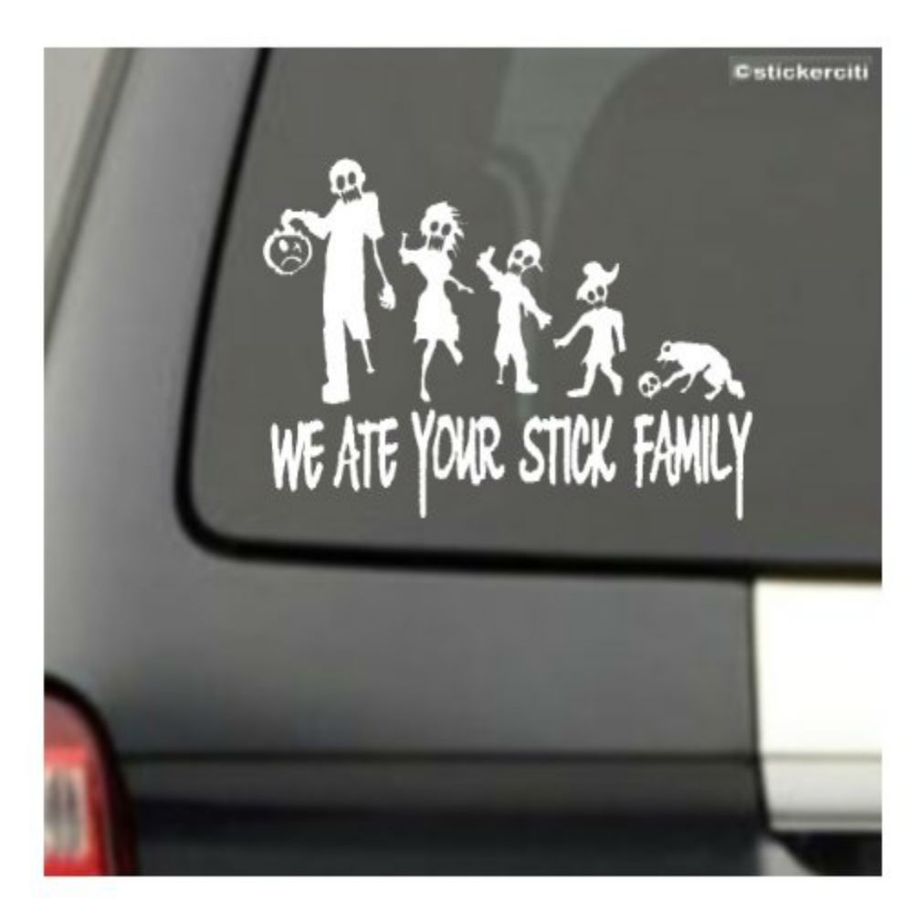 Zombie Family Decal Lets You Drive with Style