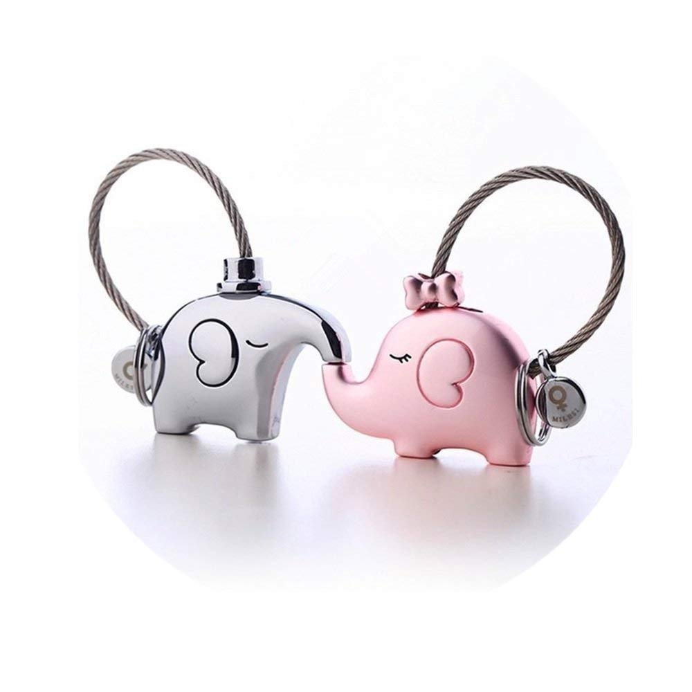 Cute Kissing Couple Elephants Keychain, The Perfect Valentine’s Gift