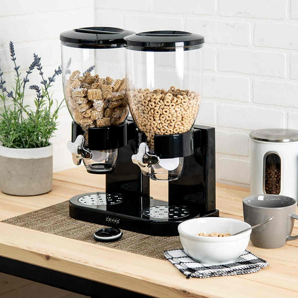 A Stunning Dual Cereal Dispenser For Hassle Free Breakfasts