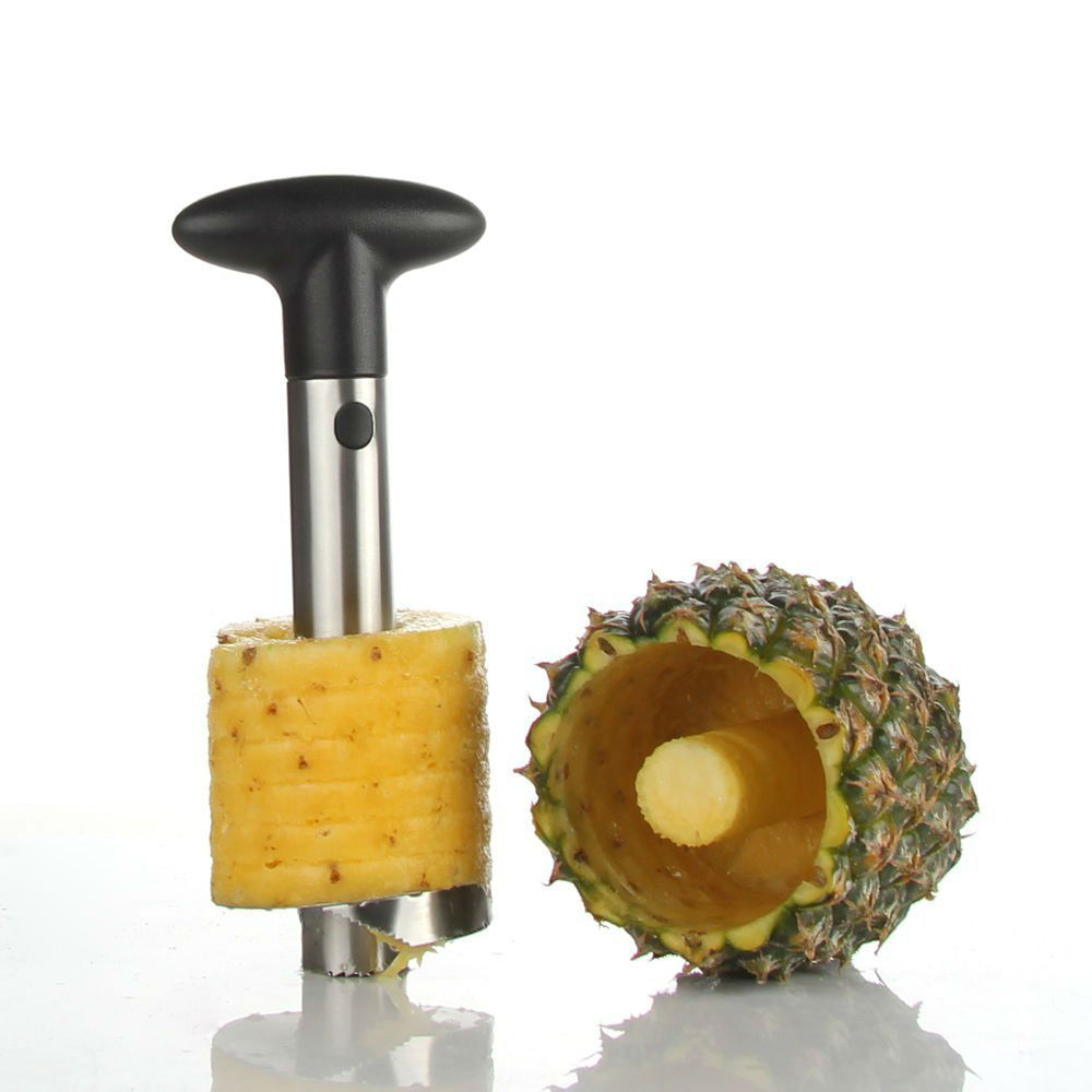 A Unique Pineapple Peeler For A Less Messy Pineapple Peeling Experience