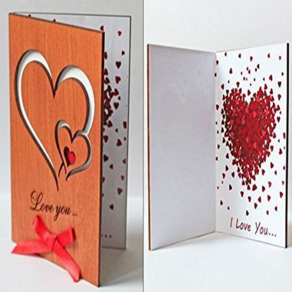 The Wooden Greeting Card Is A Heart-warming Gift For Your Loved One On Any Special Occasion