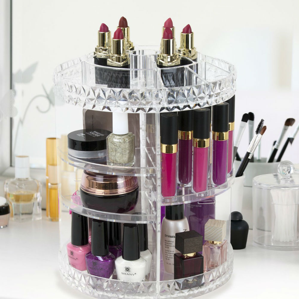 360° Rotating Makeup Organizer