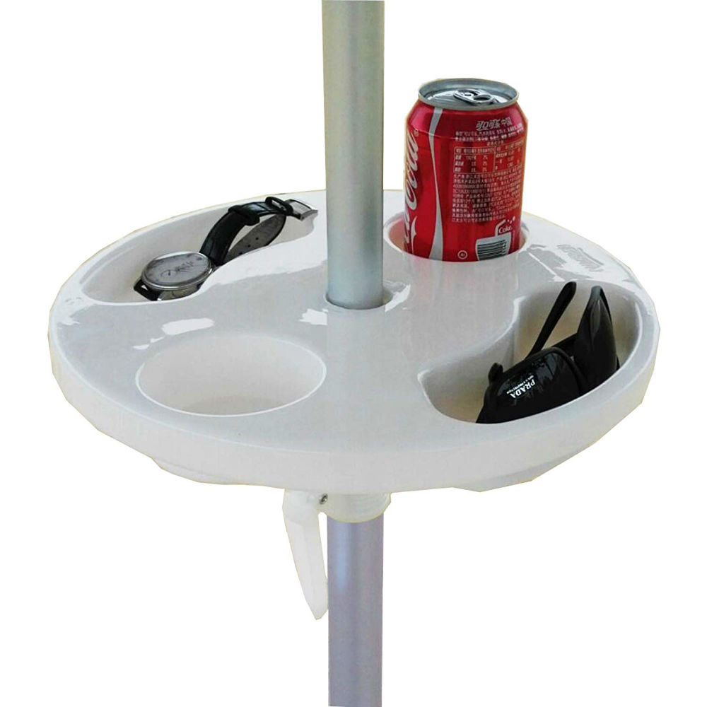 A Round Beach Umbrella Table For Your Perfect Beach Holidays
