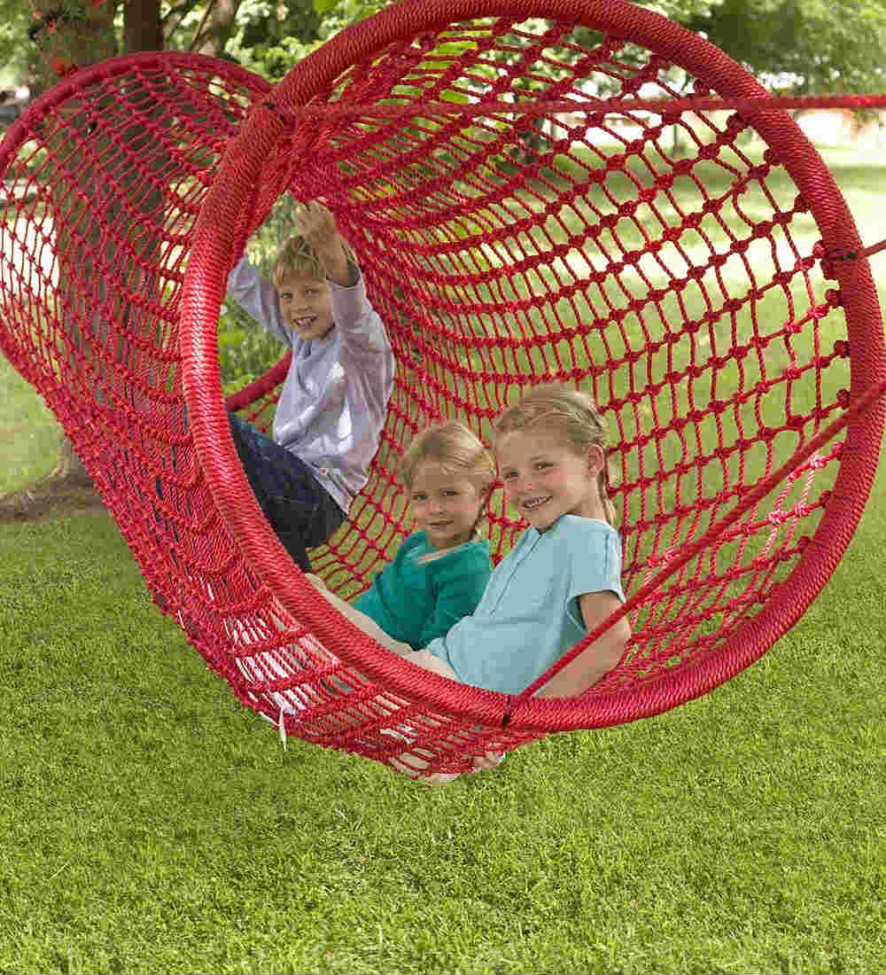 Increase Your Kids Adventure In The Playground With This Rope Tunnel Bridge