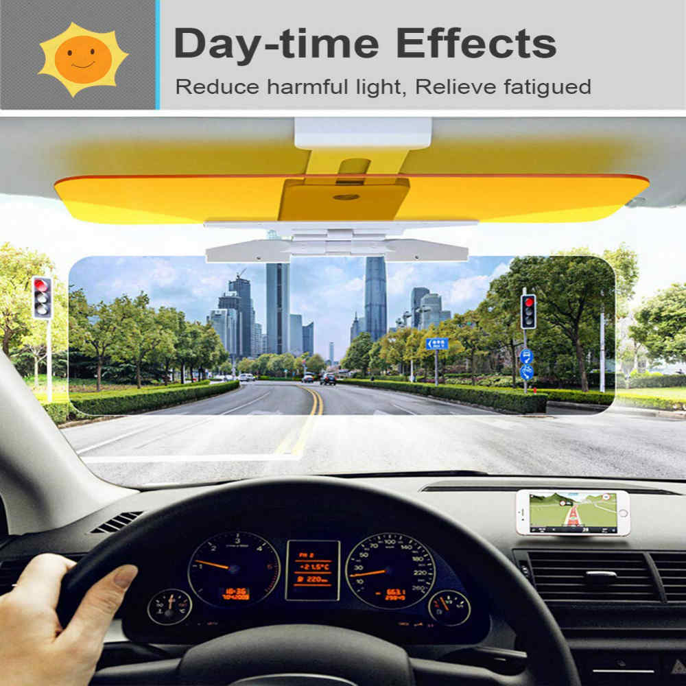 Relax Your Eyes With This 2 in 1 Universal Sun Visor While You Drive