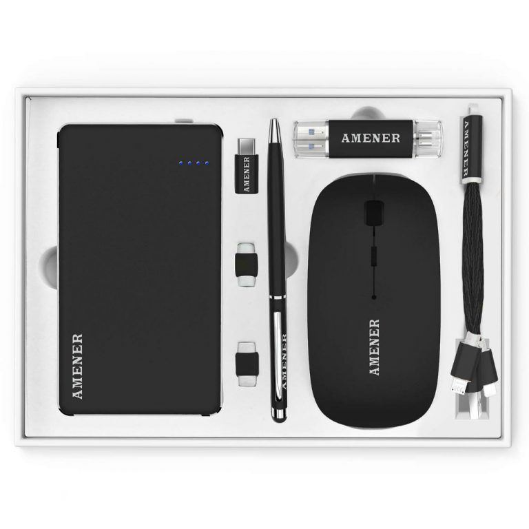 Gift Sets with Power Bank, Wireless Mouse, Flash Drive & Stylus Pen
