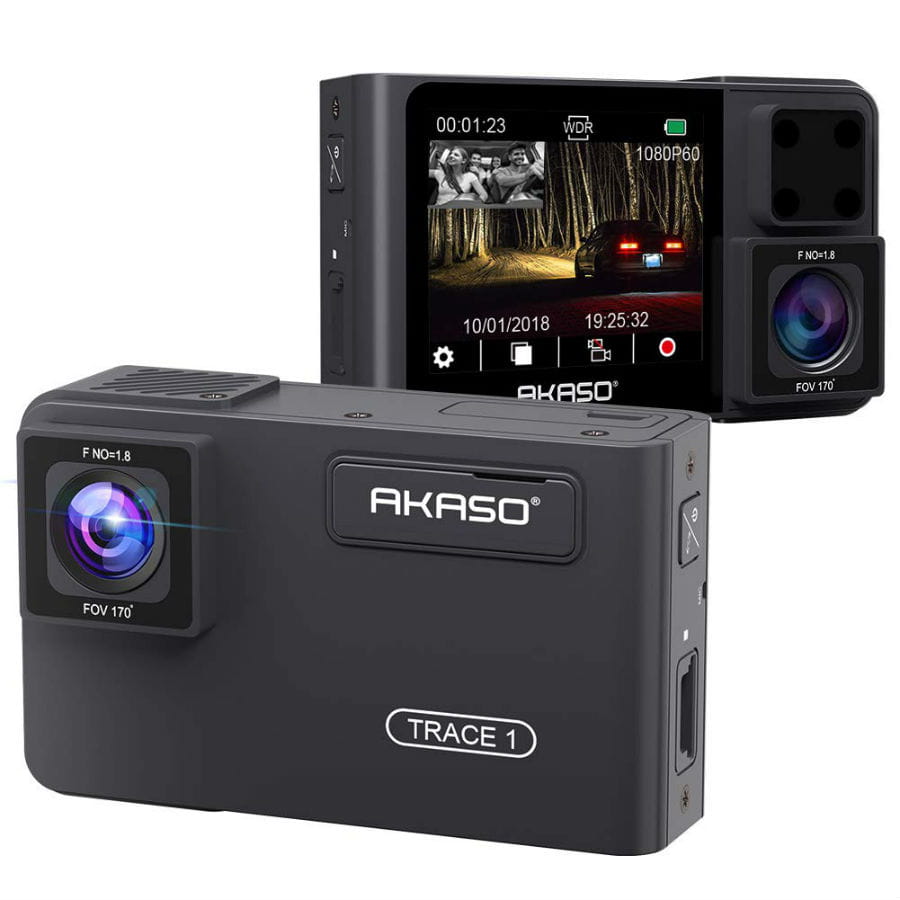 AKASO Dual Dash Cam with Night Vision