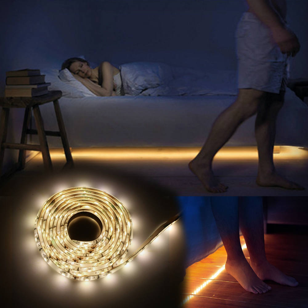 Illuminate Your Bedroom At Night with This Bed Light LED Strips With Motion Sensor