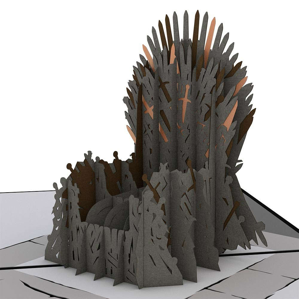 3D Iron Throne Card for A Game of Thrones Fan