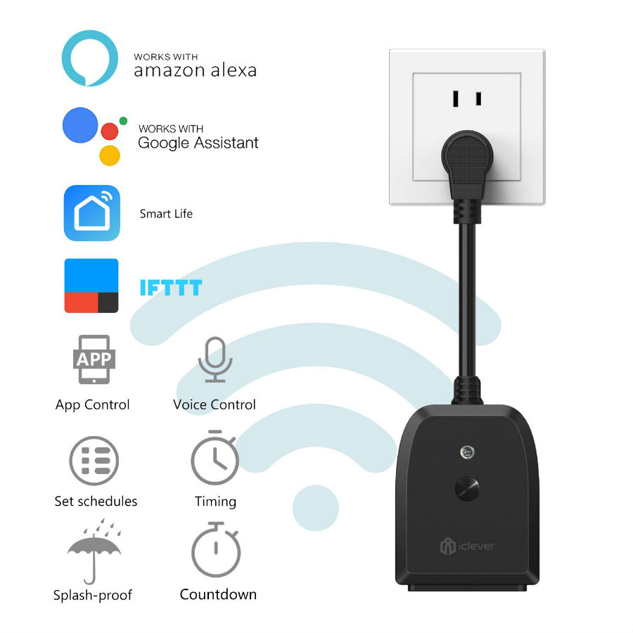 iClever Outdoor WiFi Smart Plug