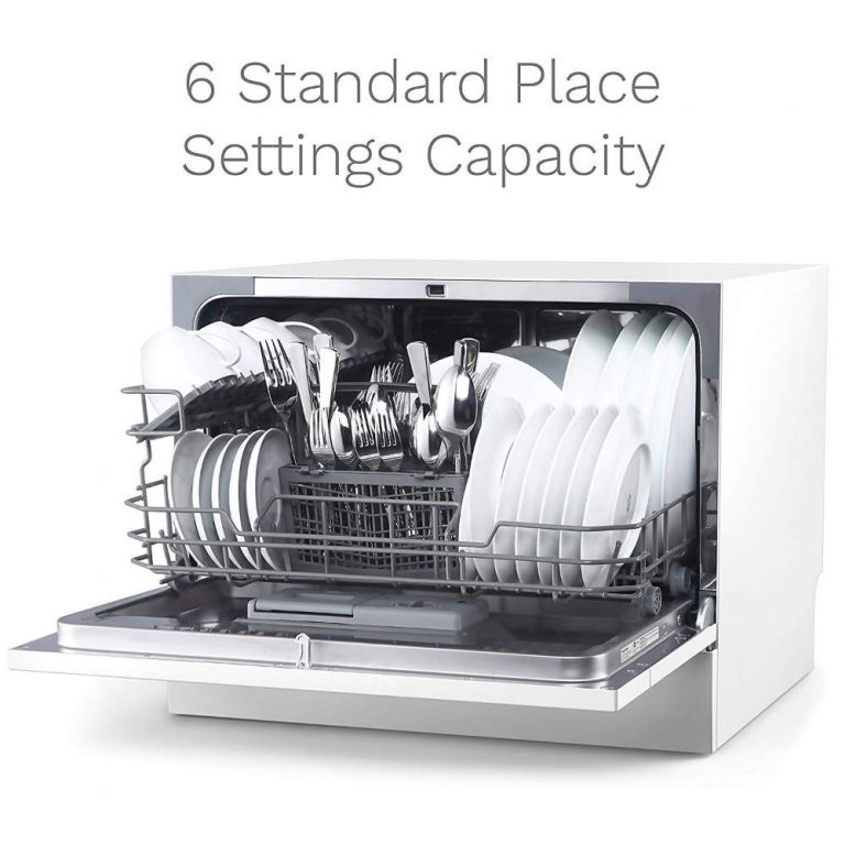 This Portable Countertop Dishwasher is Compact fro Office and
