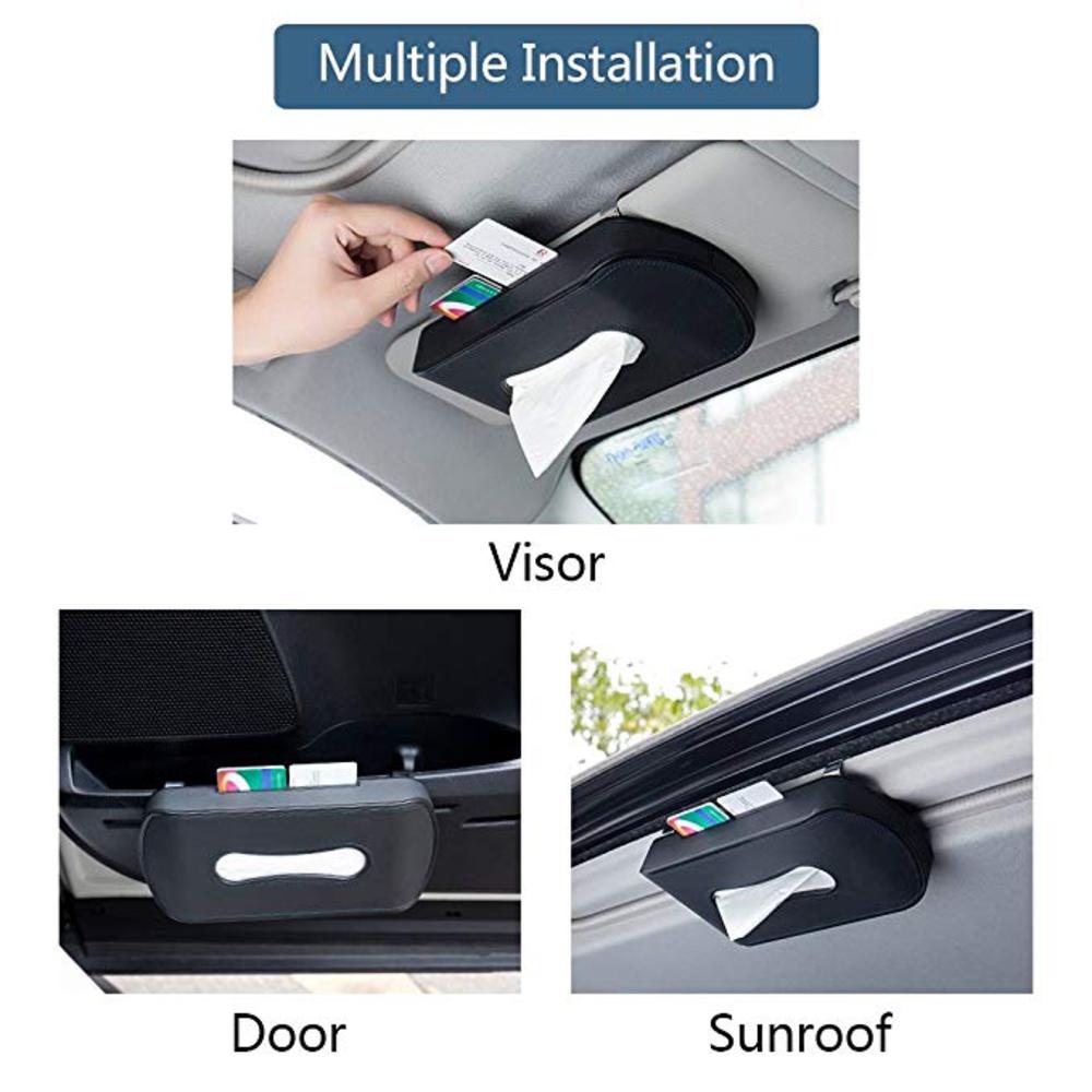 Car Visor Tissue Holder with Multipurpose Use