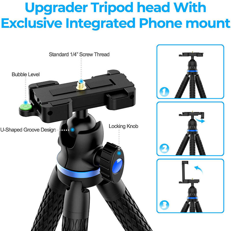 UBeesize flexible phone tripod stand