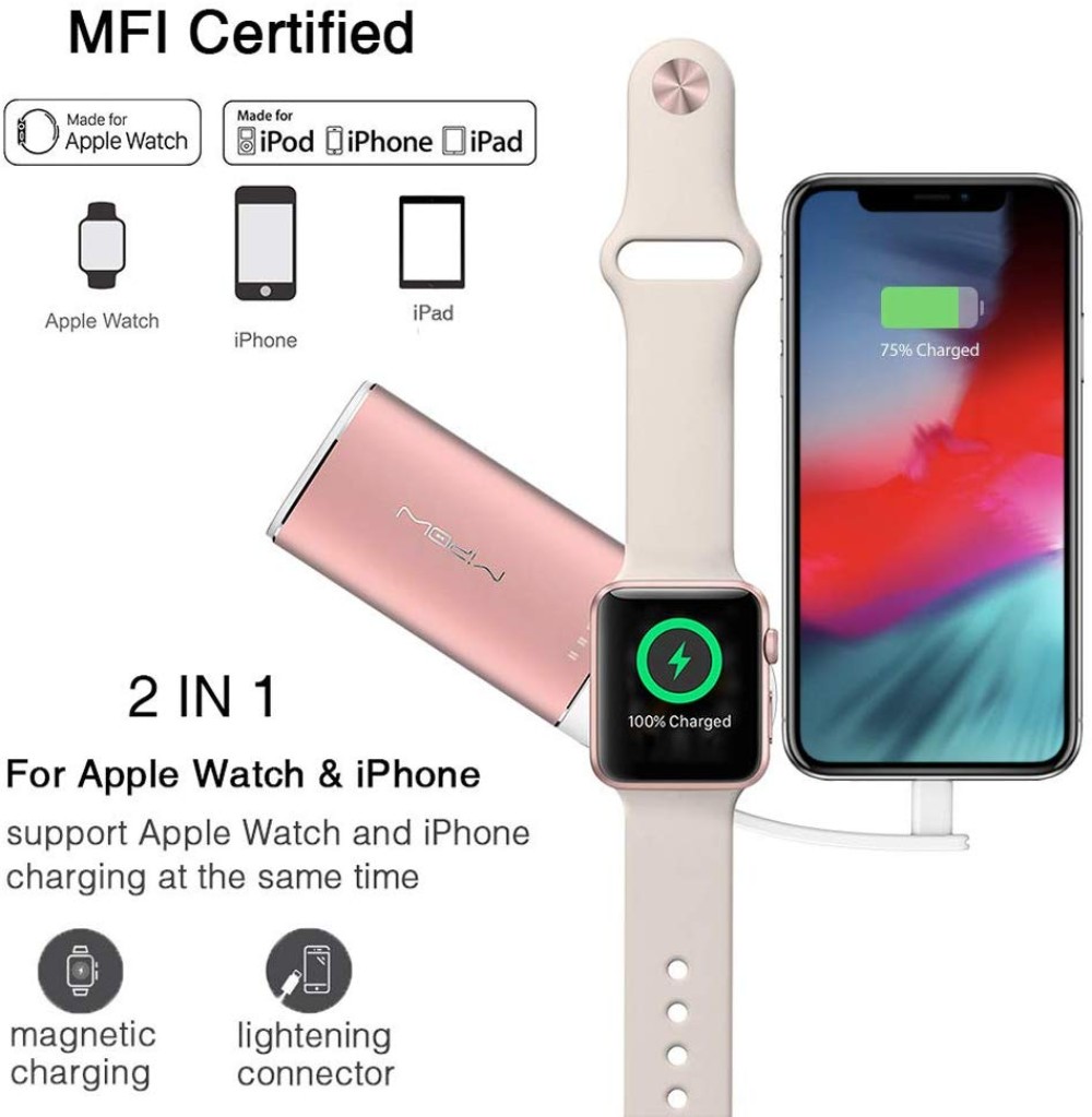 MIPOW Portable Apple Watch PowerBank