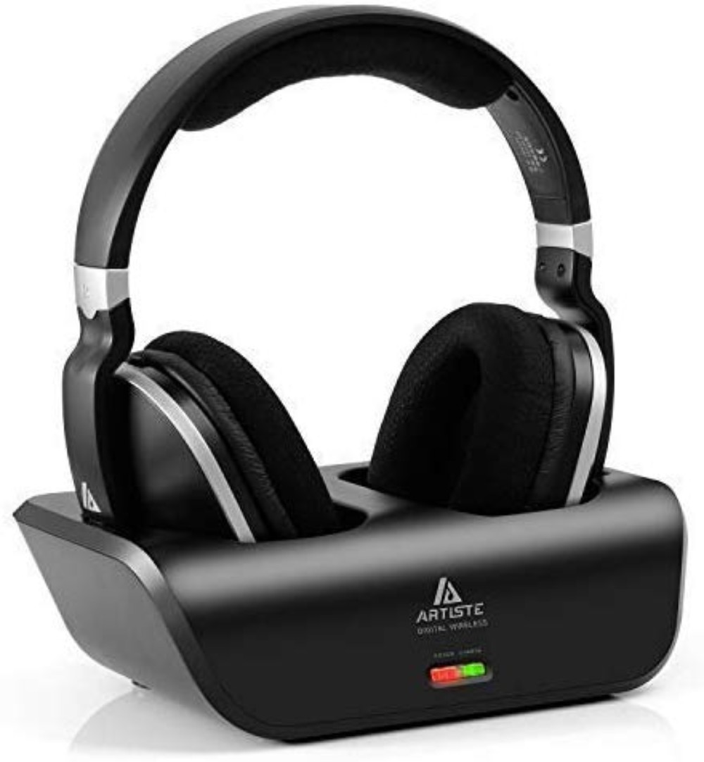 ARTISTE Wireless TV Headphones With Charging Dock