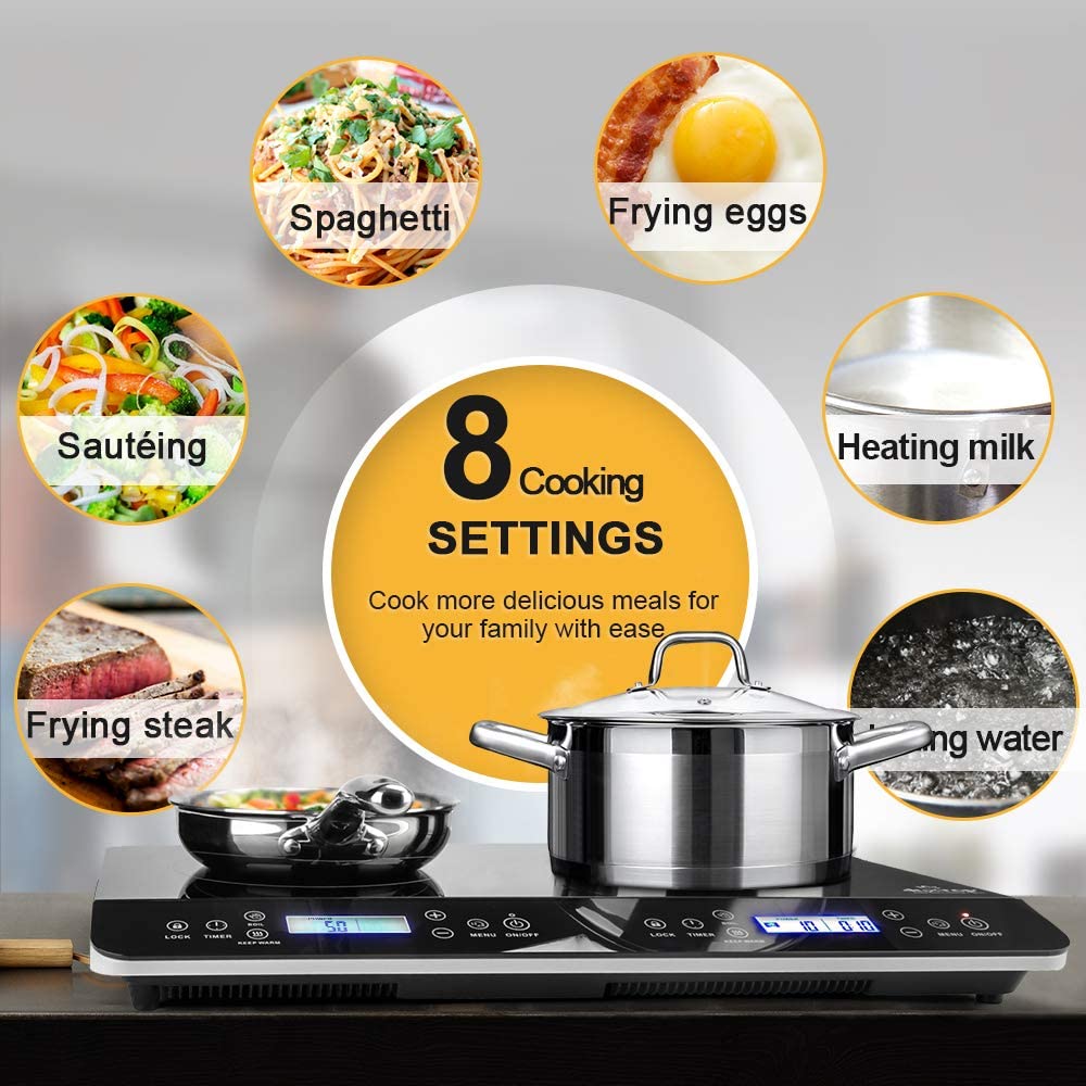 Portable Double Induction Cooktop