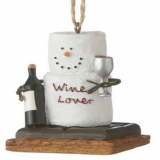 Adorable Snowman-A Funny Wine Christmas Ornament