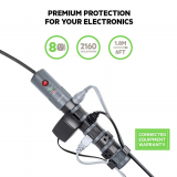 Belkin 8 Outlet Surge Protector for Office Equipments