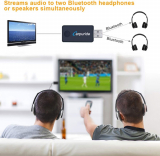 Bluetooth Transmitter With  Dual-Link Audio Adapter