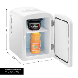 4 Liter Mini Portable Compact Cools & Heats Fridge