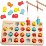 Wooden Magnetic Fishing Game for your Toddler