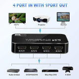 4K HDMI Selector Switch With IR Remote