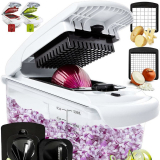 Vegetable Chopper & Spiralizer Vegetable Slicer with 4 Blades