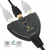 HDMI Switch Splitter: 3 Port HDMI Switch Supports Full HD 4K 1080P