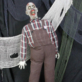 Speaking Farmer Zombie Prop for Your Haunted House