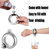 This Flask Bracelet Bangle Hidden Liquor Wine Flask