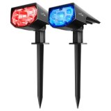 Multicolored Solar Landscape Spotlights for your Driveway