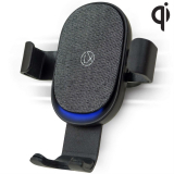 Elegant Cotton Fabric Finish Wireless Car Charger for iPhone & Android