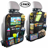 Car Backseat Organizer with Touch Screen Tablet Holder
