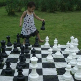 12 Inch Tall Chess Set and Chess Mat for A Real Game Experience