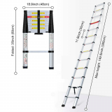 This Telescoping Aluminum Ladder Save Space and Extend Up to 12.5 Ft