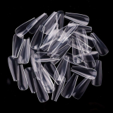 Makartt 500pcs Clear Ballerina False Nails Tips