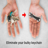 Stunning KeySmart Compact Key Holder and Keychain Organizer arranges keys instantly!