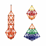 Stunning Magnetic Building Block Kit with Colorful Bar Magnets to Produce Amazement