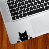 Add Fun, Excitement and Protection To Your Laptop With This Cat Watching Trackpad Vinyl Decal