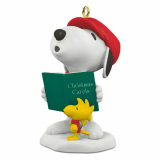 Winter Fun By Carol Singing With Snoopy And Woodstock Christmas Tree Ornament