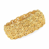 Bring this Yellow Gold Italian Bracelet to Beautify your Jewelry