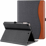 iPad 9.7″ Premium Leather Folding Cover with Auto Wake, Sleep, &Pencil Holder