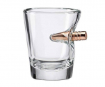 Bullet Shot Glass with Real Bullet